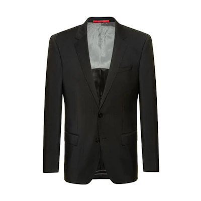 HUGO BOSS Solid Black Suit Jacket. 50300656-001