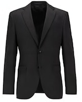 HUGO BOSS Solid Black V-Neck Suit 50318525-001 HUGO BOSS Solid Black V-Neck Suit 50318525-001