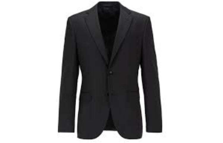 Order HUGO BOSS  Solid Black V-Neck Suit 50318525-001