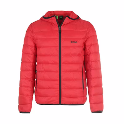 HUGO BOSS Solid Color Hooded Zip Casual Cotton Jacket. 50472472-610