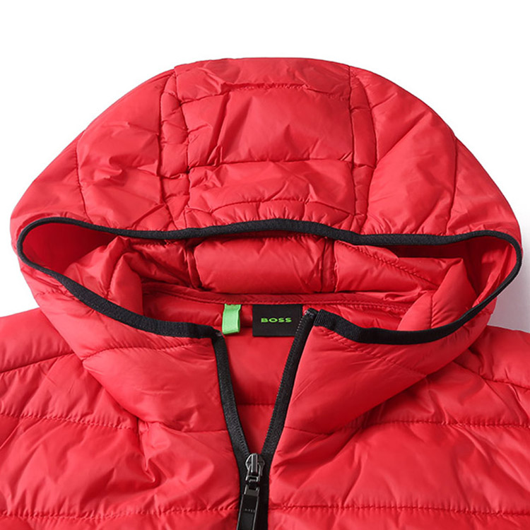 HUGO BOSS  Solid Color Hooded Zip Casual Cotton Jacket. 50472472-610 圖 4