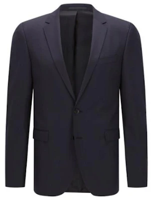 HUGO BOSS Blazer Lengan Panjang Warna Solid dengan Kantong & Desain Kancing 50318525-401 Order HUGO BOSS Blazer Lengan Panjang Warna Solid dengan Kantong & Desain Kancing 50318525-401