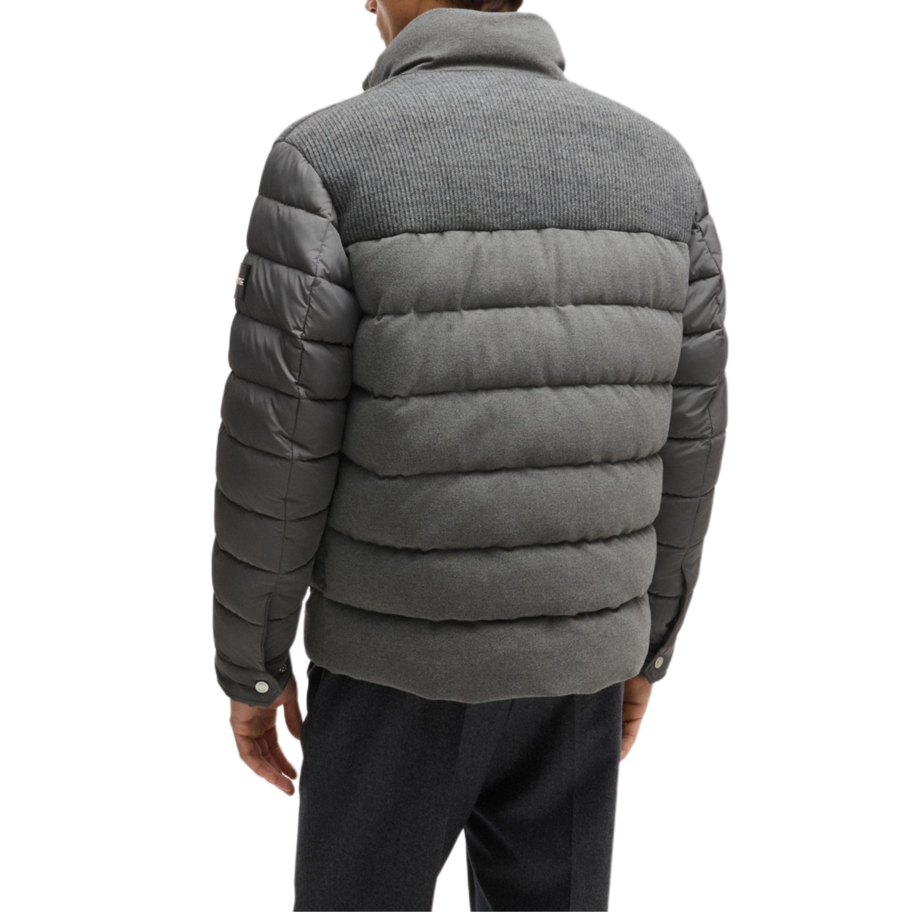 HUGO BOSS  Solid Color Zip-Up Casual Jacket in Mid Grey. 50524971-030 圖 4