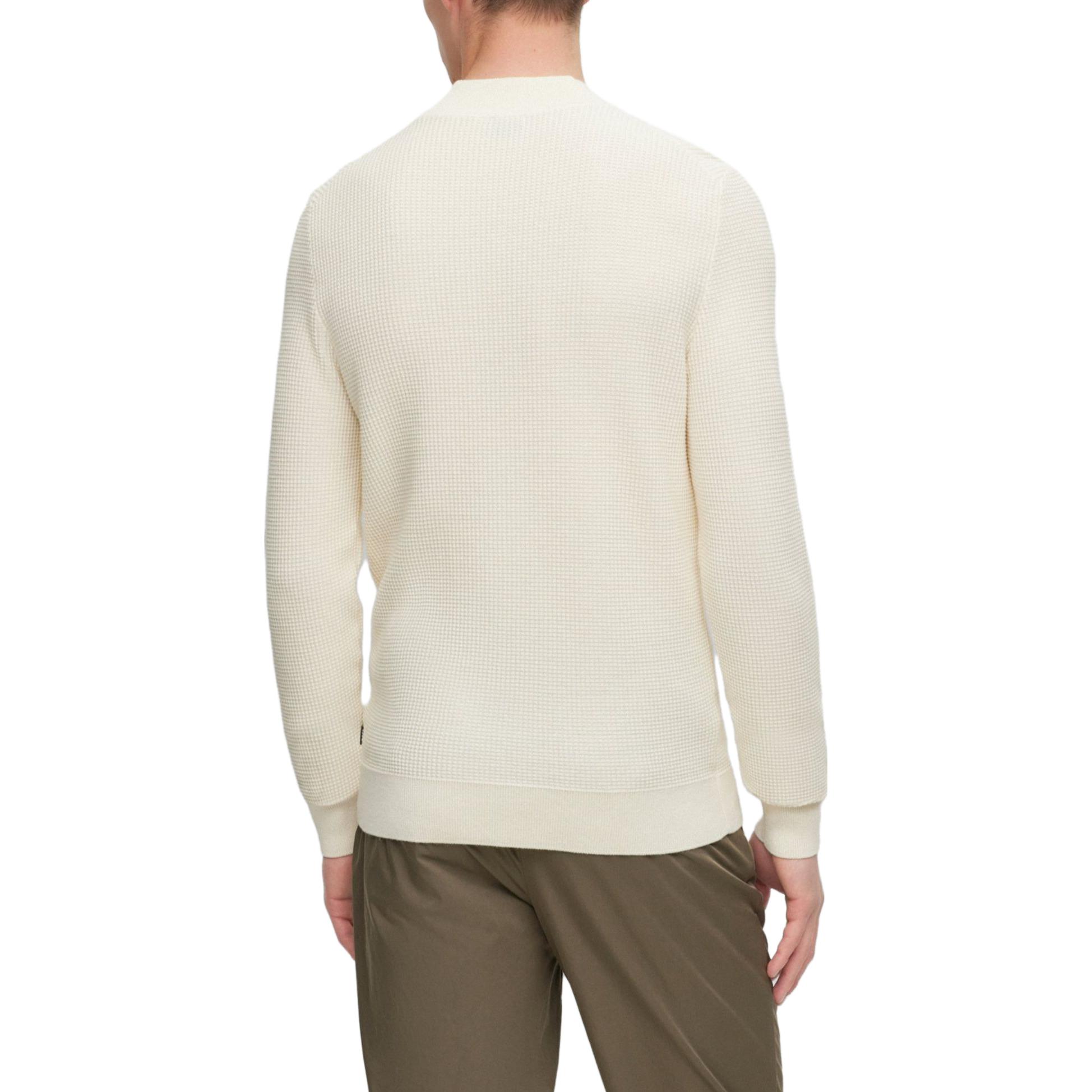 Purchase HUGO BOSS 純色修身圓領長袖毛衣 米白色 50495403-131