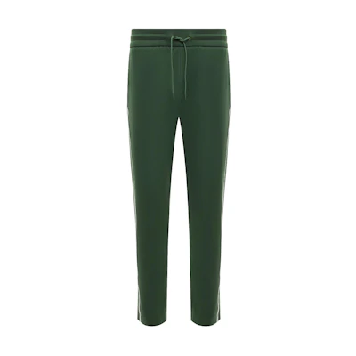 HUGO BOSS Solid Drawstring Straight Knit Joggers Green. 50505551-348