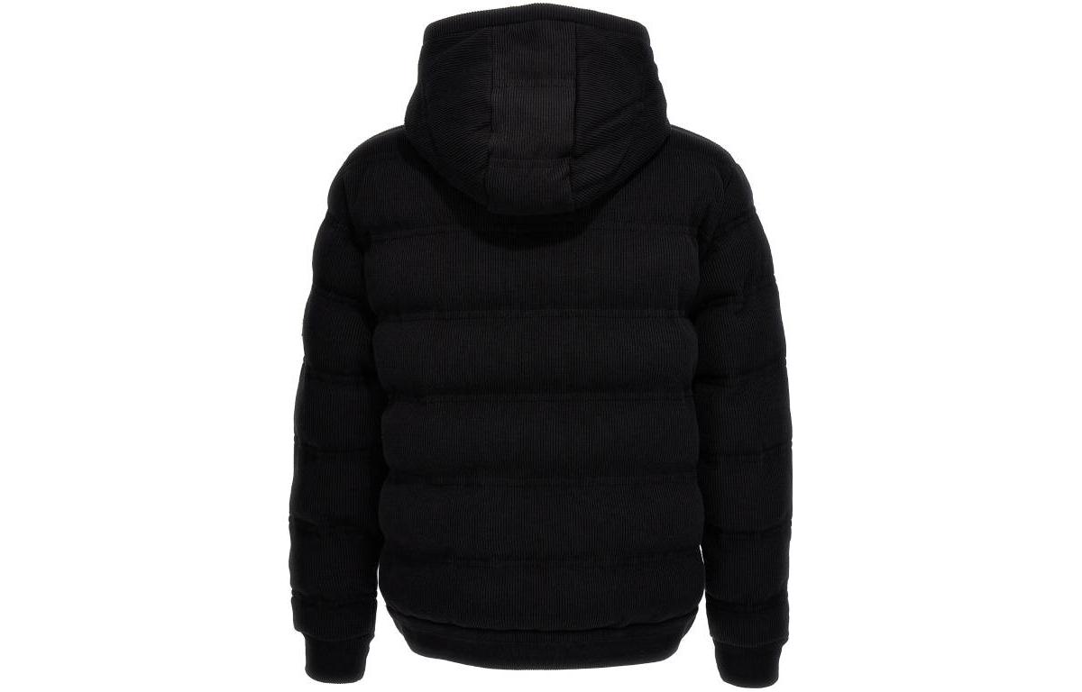 HUGO BOSS  Solid Knit Hooded Cotton Jacket Black 50500666-001 圖 3