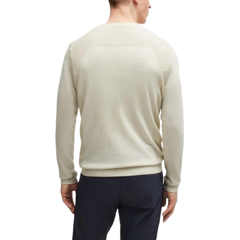 Purchase HUGO BOSS 純色標誌圓領針織毛衣 淺米色 50520692-271