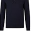 Sizing HUGO BOSS Solid Logo Embroidered Button-Up Long Sleeve Polo Shirt Navy. 50476357-404