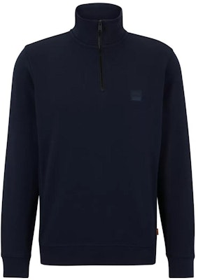 雨果博斯 深蓝色半拉链长袖卫衣带标志设计 50468926-404 Buy 雨果博斯 深蓝色半拉链长袖卫衣带标志设计 50468926-404