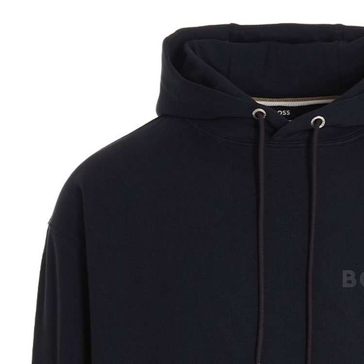 Details for HUGO BOSS  Solid Logo Hoodie Blue Casual Wear. 50472985-404