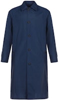 HUGO BOSS Solid Navy Blue Casual Mid-Length Trench Coat 50432404-407 HUGO BOSS Solid Navy Blue Casual Mid-Length Trench Coat 50432404-407