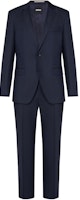 HUGO BOSS Solid Single-Breasted Long-Sleeve Suit - Dark Blue 50509460-404 HUGO BOSS Solid Single-Breasted Long-Sleeve Suit - Dark Blue 50509460-404