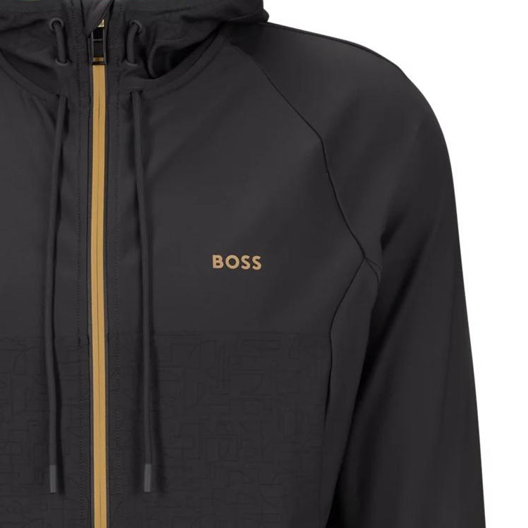 Purchase HUGO BOSS  Solid Zip-Up Hoodie Dark Grey 50493465-027