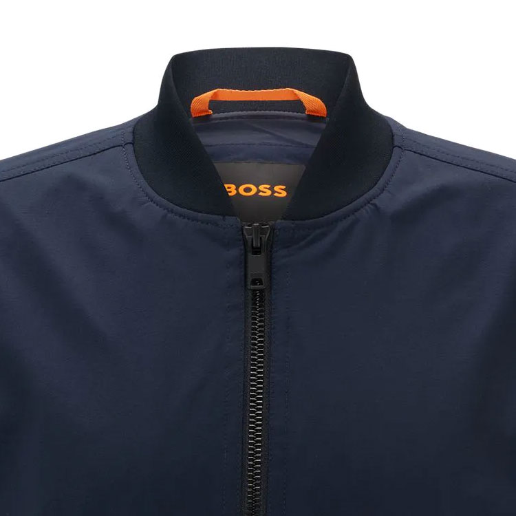 HUGO BOSS  Solid Zip-Up Long Sleeve Jacket Navy Blue 50521480-404 圖 6