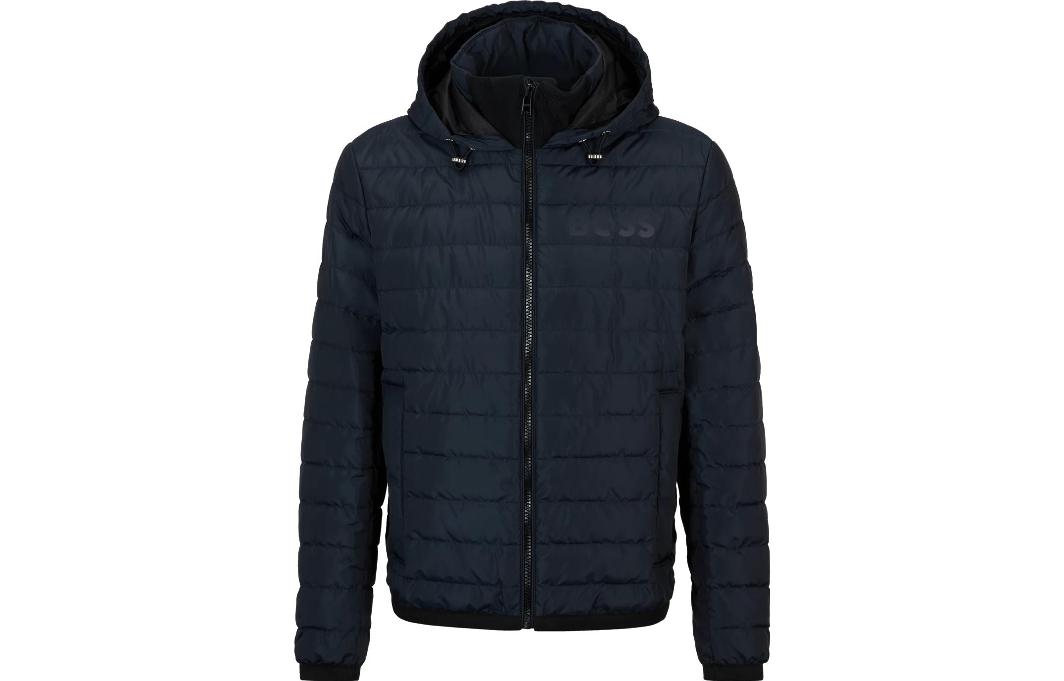 Order HUGO BOSS  Solid Zip-Up Slim-Fit Hoodie Jacket Dark Blue 50510181-402