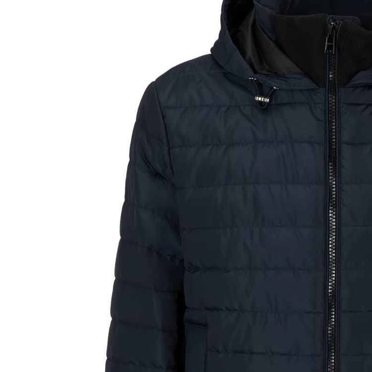 Lookbook HUGO BOSS  Solid Zip-Up Slim-Fit Hoodie Jacket Dark Blue 50510181-402