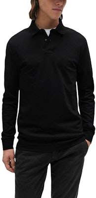 HUGO BOSS Stretch-Cotton Long-Sleeve Polo Shirt Black with Logo Patch 50507704-001 Shop HUGO BOSS Stretch-Cotton Long-Sleeve Polo Shirt Black with Logo Patch 50507704-001