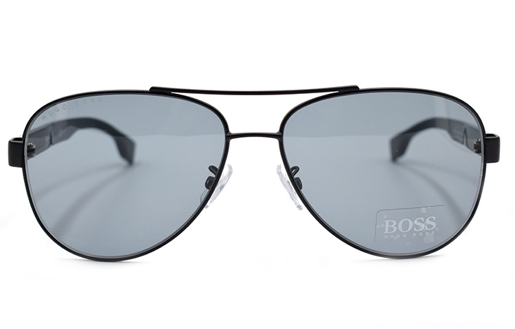 HUGO BOSS  Trendy Matte Black Sunglasses - Fashion Edition. BOSS1172/F/S-62-003-IR