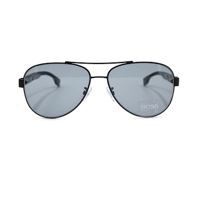 HUGO BOSS Trendy Matte Black Sunglasses - Fashion Edition. BOSS1172/F/S-62-003-IR