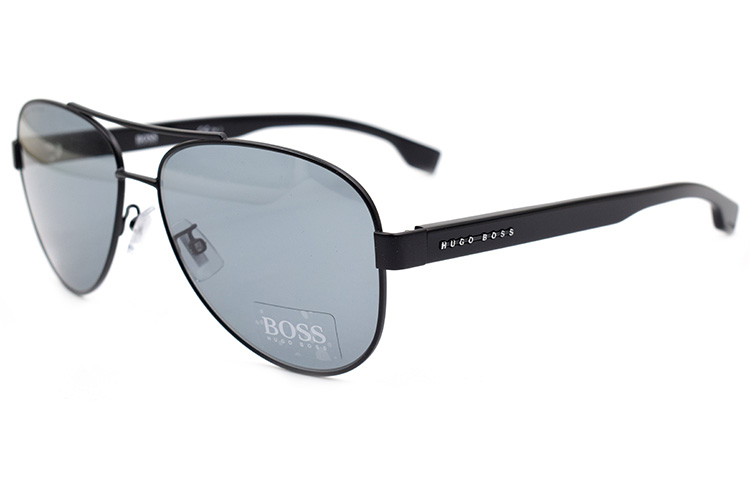 Lookbook HUGO BOSS  Trendy Matte Black Sunglasses - Fashion Edition. BOSS1172/F/S-62-003-IR