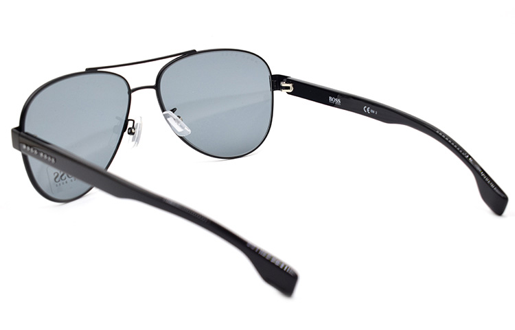 Shop HUGO BOSS  Trendy Matte Black Sunglasses - Fashion Edition. BOSS1172/F/S-62-003-IR