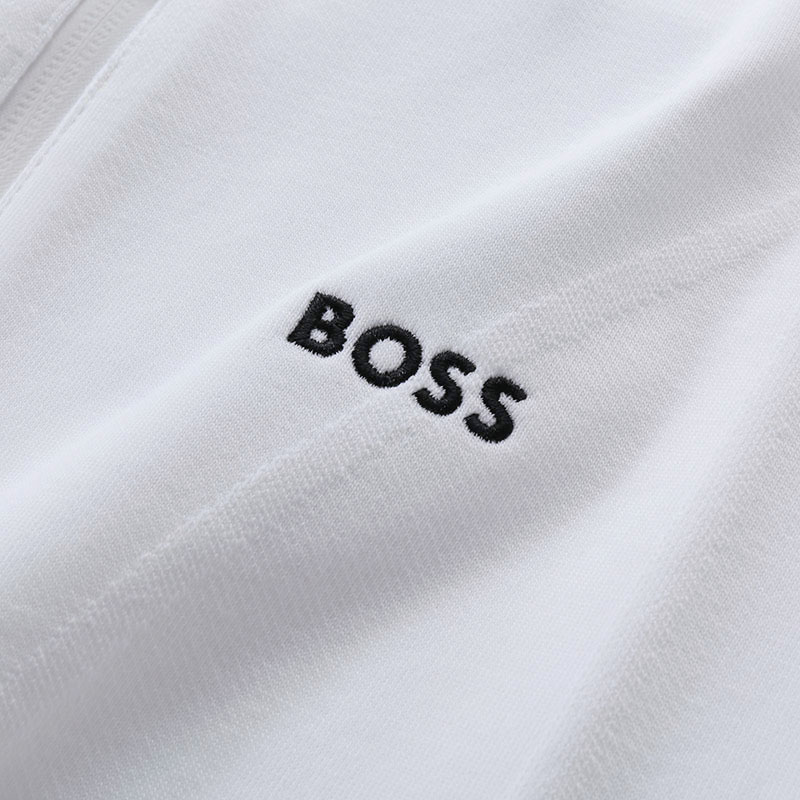 Purchase HUGO BOSS 白色長袖拉鍊Logo設計運動衫 50493812-100