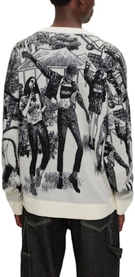 HUGO BOSS 白色寬鬆版毛衣搭配Logo提花設計 50500004-101 Shop HUGO BOSS 白色寬鬆版毛衣搭配Logo提花設計 50500004-101