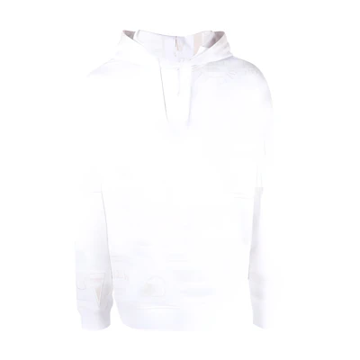 HUGO BOSS All-Over Logo Pullover Sweatshirt White () 50456559-100