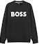 Buy HUGO BOSS 字母標誌黑色圓領長袖上衣 50496642-001