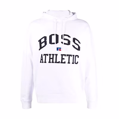 HUGO BOSS Athletic Embroidered Logo Hoodie White 50455955-100
