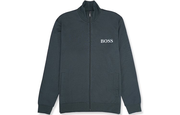 HUGO BOSS Basic Logo Print Jacket Deep Gray 50463965-308