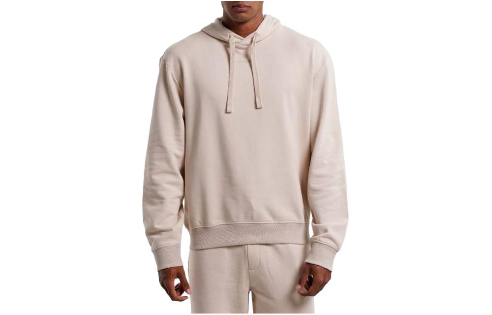 HUGO BOSS Beige Casual Hoodie Pullover Long Sleeve Relaxed Fit 50486478-275