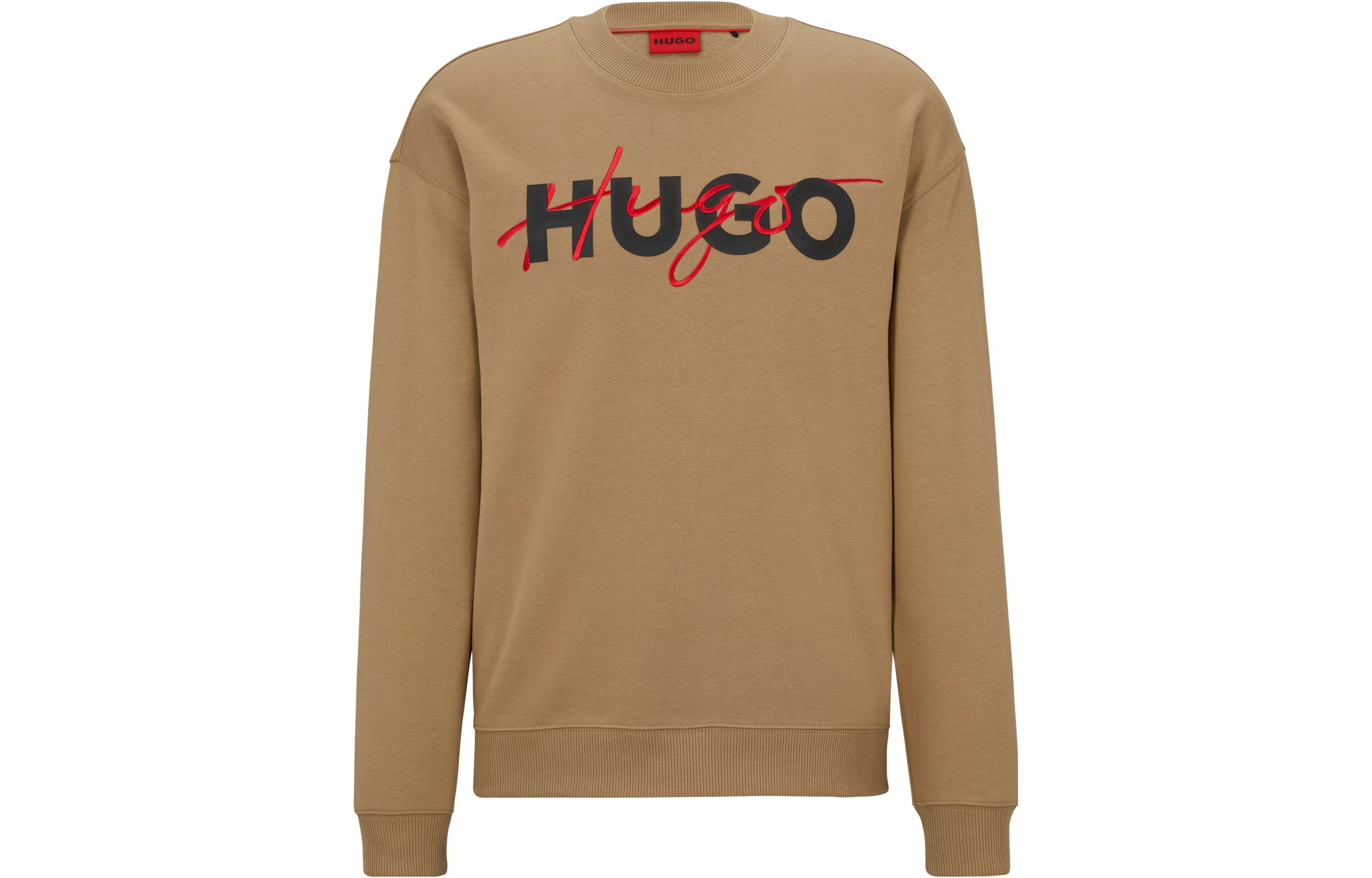 HUGO BOSS Beige Crewneck Pullover Sweatshirt Long Sleeve 50494558-242