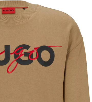 HUGO BOSS 米色圓領長袖套頭衫運動衫 50494558-242 Sizing HUGO BOSS 米色圓領長袖套頭衫運動衫 50494558-242