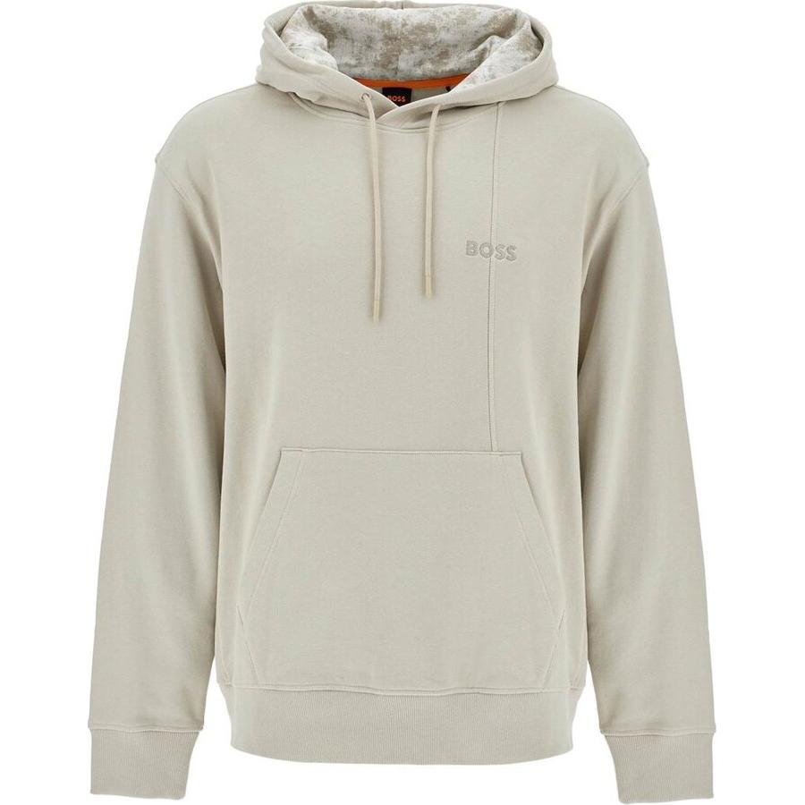 HUGO BOSS Beige Pullover Hoodie Long Sleeve Sweatshirt 50521513-271