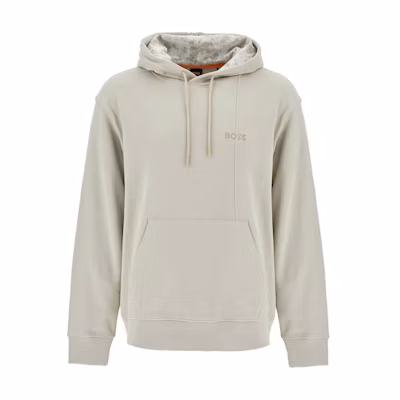 HUGO BOSS Beige Pullover Hoodie Long Sleeve Sweatshirt 50521513-271