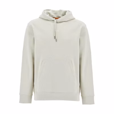 HUGO BOSS Beige Pullover Hoodie with Lettering Design 50522641-271
