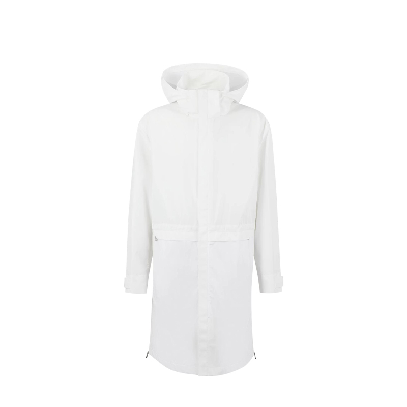 HUGO BOSS Berrettini White Parka Jacket with Detachable Hood for Men 50487173-100