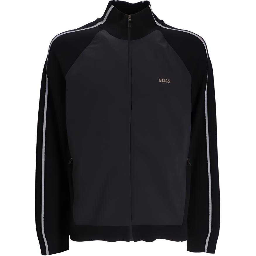 HUGO BOSS Black Colorblock Raglan Zip-Up Jacket 50482396-001
