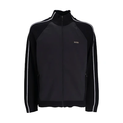 HUGO BOSS Black Colorblock Raglan Zip-Up Jacket 50482396-001