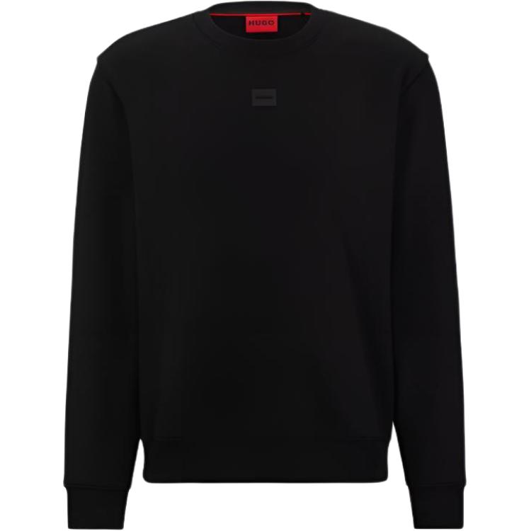 HUGO BOSS Black Cotton-Terry Logo Sweatshirt Pullover Crewneck 50505018-001