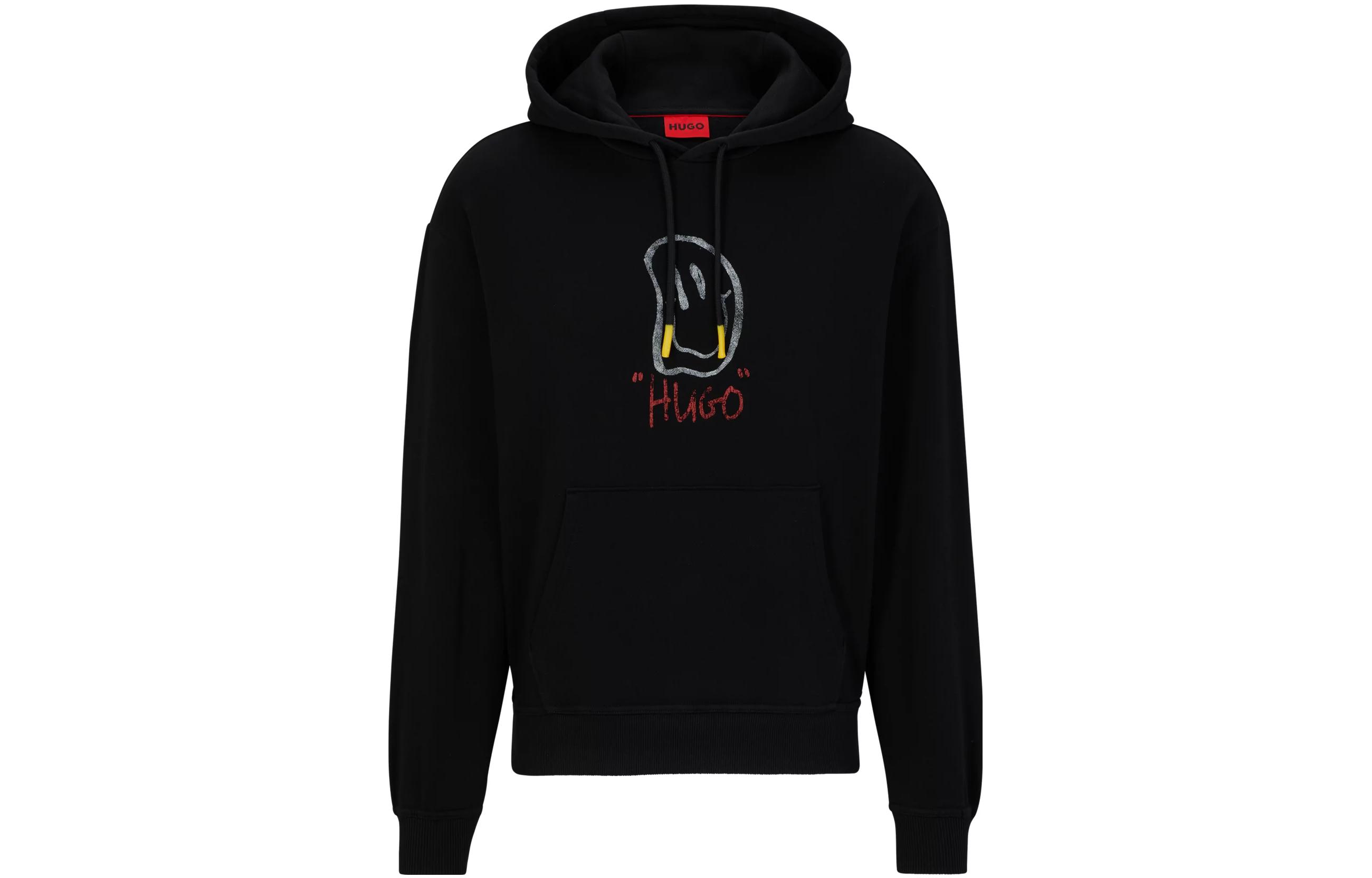 HUGO BOSS Black Cotton Casual Hoodie 50495686-001