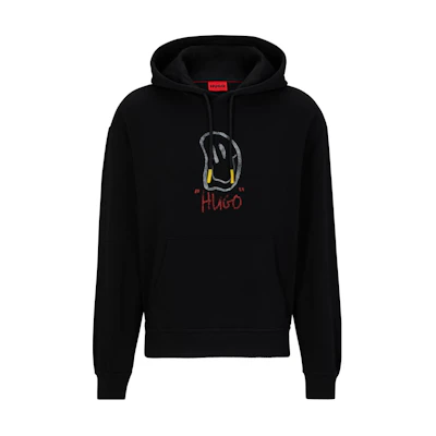 HUGO BOSS Black Cotton Casual Hoodie 50495686-001