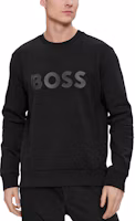 Purchase HUGO BOSS 黑色圓領印字長袖衛衣 50506119-001