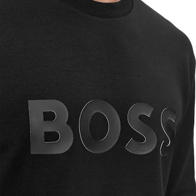 HUGO BOSS 黑色圓領印字長袖衛衣 50506119-001 Sizing HUGO BOSS 黑色圓領印字長袖衛衣 50506119-001