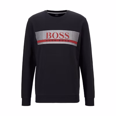 HUGO BOSS Black Crewneck Logo Pullover Sweatshirt Long Sleeve 50449939-001