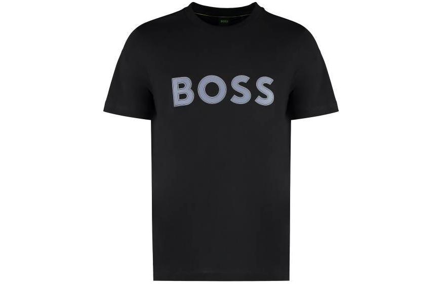 HUGO BOSS Black Crewneck Logo T-Shirt 50506344001