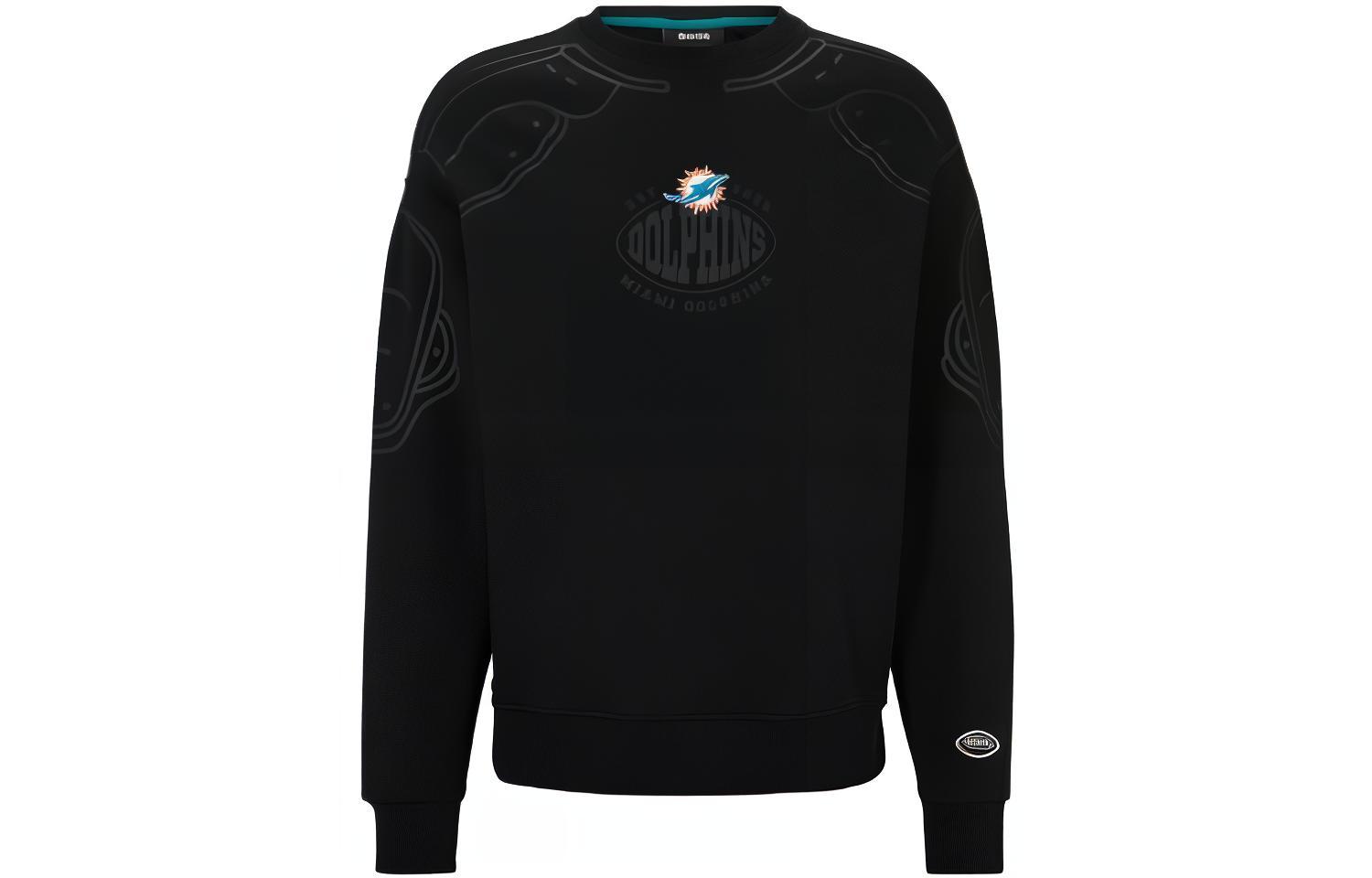 HUGO BOSS Black Crewneck Sweatshirt with Letter Print Design 50504622-001