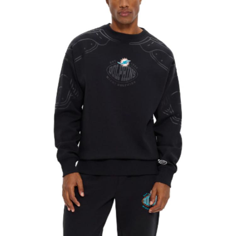 HUGO BOSS Black Crewneck Sweatshirt with Letter Print Design 50504622-001 圖 3