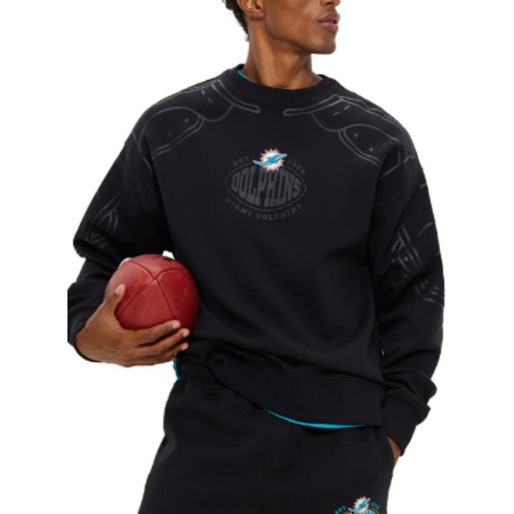 HUGO BOSS Black Crewneck Sweatshirt with Letter Print Design 50504622-001 圖 5